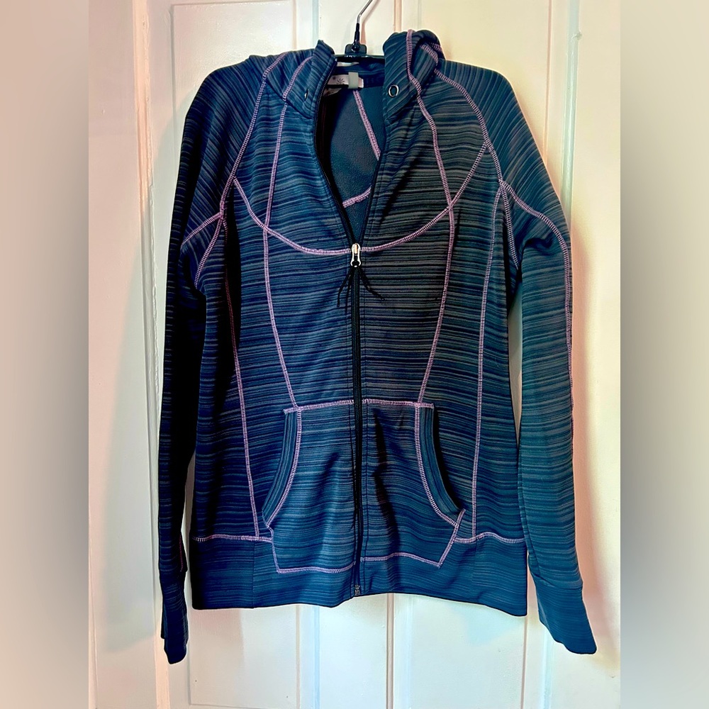 Athleta Striped Strength Jacket Size L